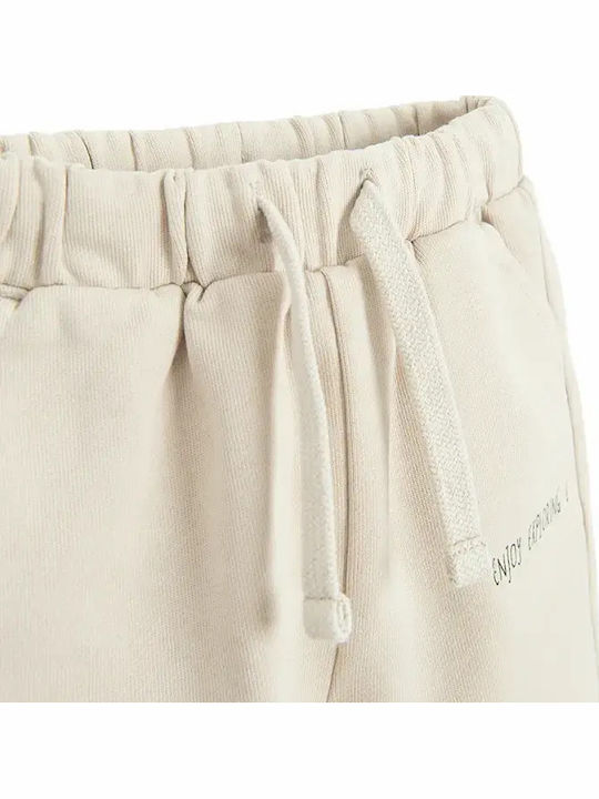 Kids Tracksuit Beige 2 Pieces