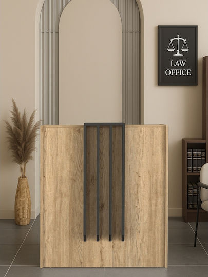 Birou Recepție Hola Front Desk Unicutil Bej-gri 90 Cm