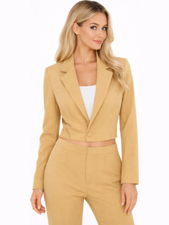 Morena Spain Women's Beige Blazer SL-35139NV-26JA-BEIGE