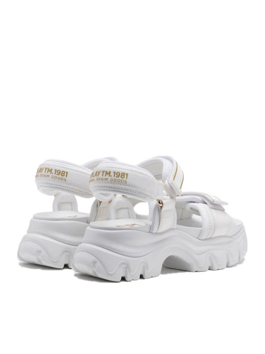 Παιδικά Sneakers με Σκρατς Λευκά