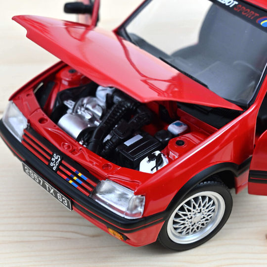 Mașină Peugeot 205 Gti 1.9 Pts 1991 Vallelunga Roșu 1:18 Norev