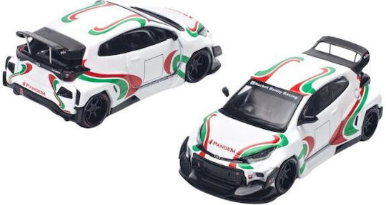 Model Mașină Pandem Gr Yaris Culori De Curse Castrol Scara 1:64 Pop Race Pr640136