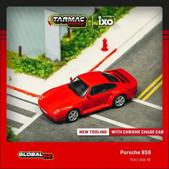 Model Mașină Porsche 959 Roșu 1:64