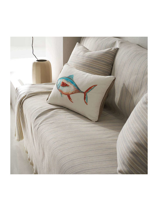 Gofis Home Nymeria Decken & Couchdecken Viersitzer-Sofa Überwurf 180x350cm Graue