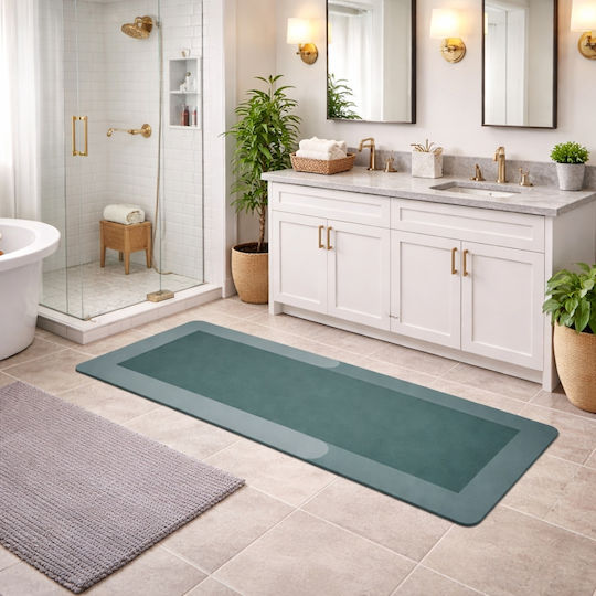 My Home Luxury Bath Mat 74515 Green 60x180cm My Home Luxury Bath Mat 74515 Green 60x180cm