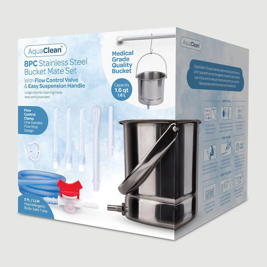 Aquaclean Anal Dusche Set Silber 8 Stück