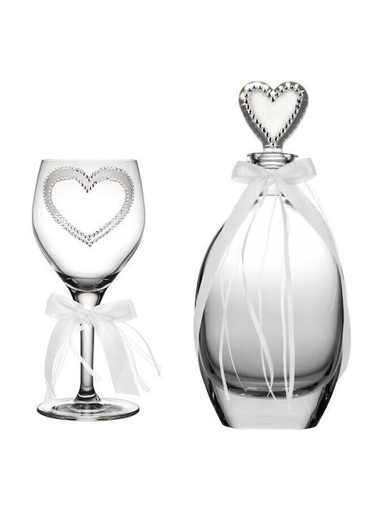 Verorama Decantor De Nuntă Din Cristal Alb