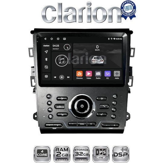 Clarion Ηχοσύστημα Αυτοκινήτου για Ford Mondeo 2014 (Bluetooth/USB/WiFi/GPS/Apple-Carplay/Android-Auto)