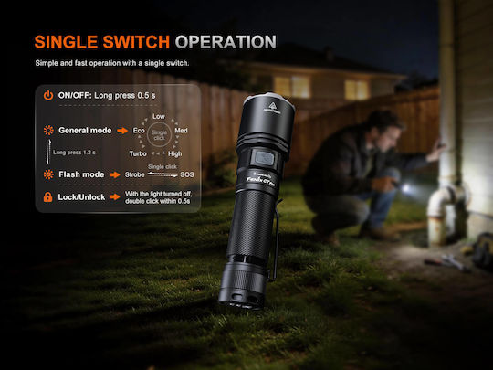 Fenix Pro Wiederaufladbarer Handscheinwerfer LED IP68 mit Maximaler Helligkeit 4600 Lumen