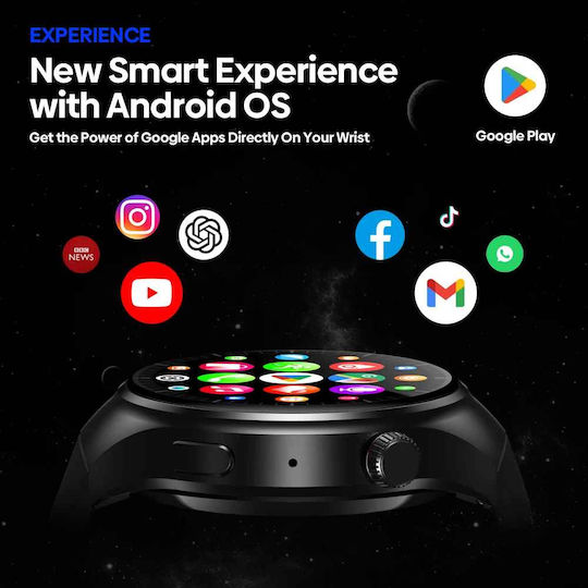 Zeblaze Thor Ultra Smartwatch with Heart Rate Monitor (Black)