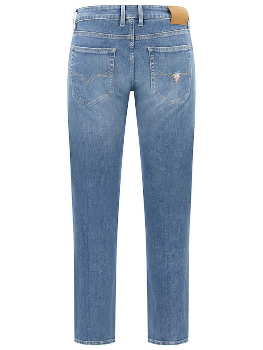 Finnley Ανδρικό Παντελόνι Τζιν Ελαστικό με Slim Tapered Εφαρμογή Μπλε