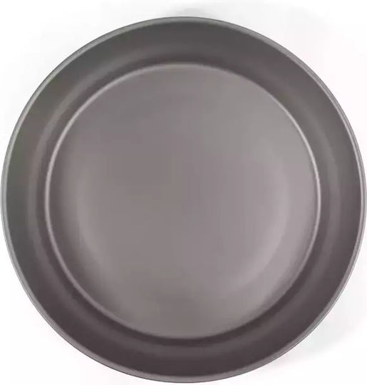 Origin Outdoors Grey Shallow Serving Plate with Diameter 18cm