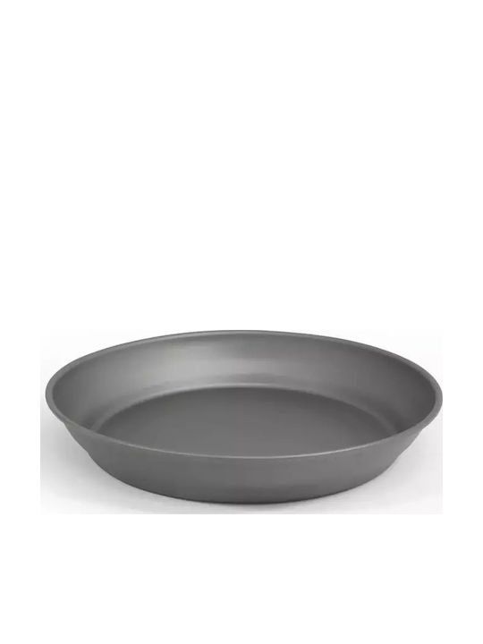 Origin Outdoors Grey Shallow Serving Plate with Diameter 18cm