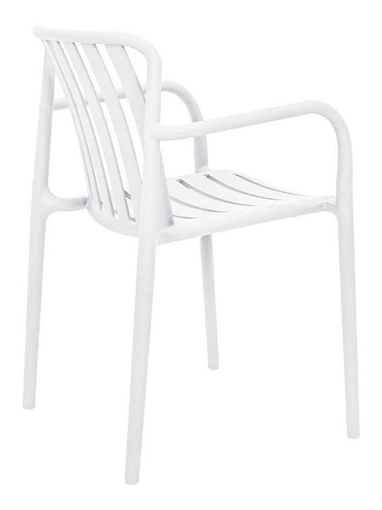 Fylliana Gartenstühle Polypropylen Sophia Weiß 57x58x82cm