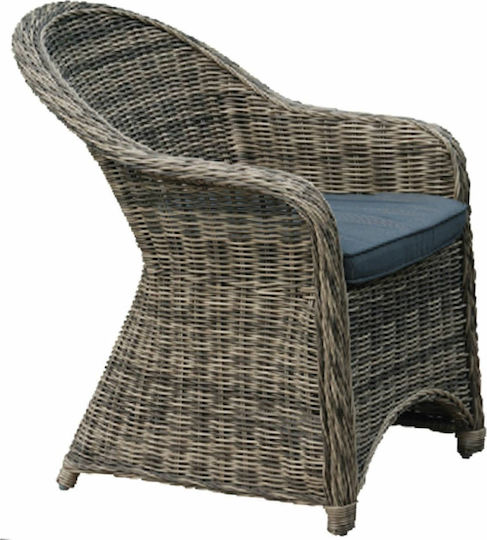 Πολυθρόνα Montana Grey Brown 60x72x85εκ. Πολυθρόνα Montana Grey Brown 60x72x85εκ.