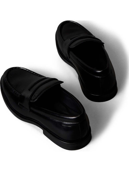 Δερμάτινα Ανδρικά Loafers σε Μαύρο Χρώμα