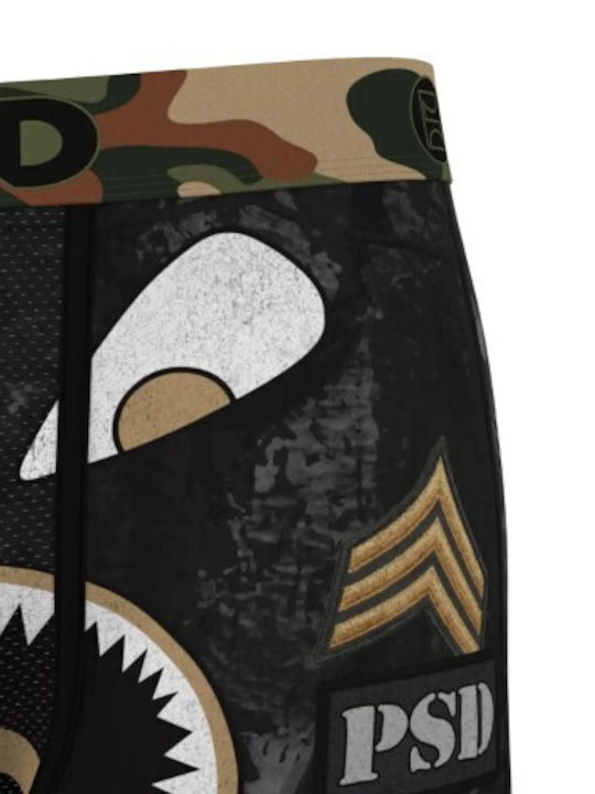 Herren Boxershorts Schwarz Tarnfarben