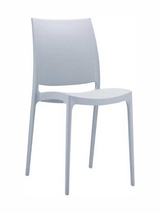 Outdoor Chair Polypropylene Maya Silver Grey 44x50x81cm