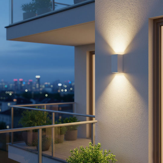 kelvo Burano Wall-Mounted Outdoor Light GU10 IP65 8x8x15cm