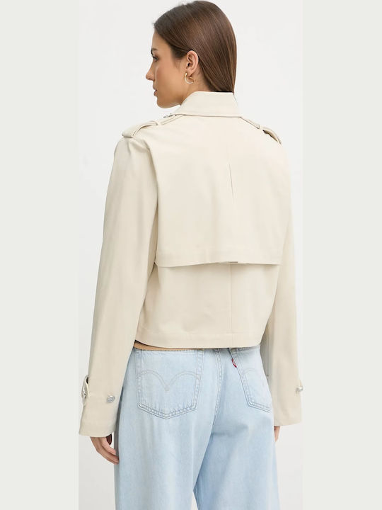Women's Beige Gabardine