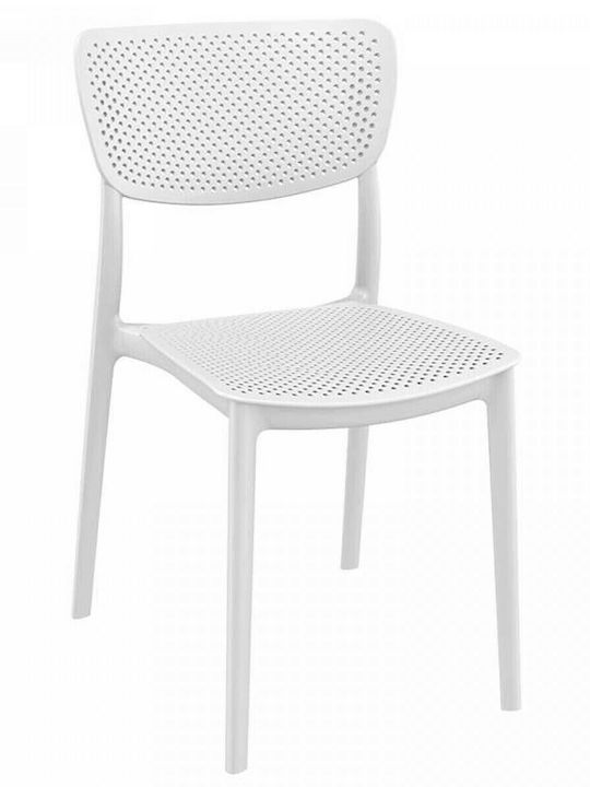 Outdoor Chair Polypropylene Lucy 129 White 45x53x82cm