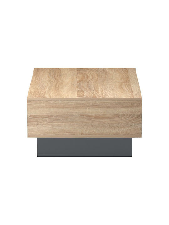 Rectangular Central Coffee Table Dekost Wooden Sonoma-Anthracite W105xD50xH32cm