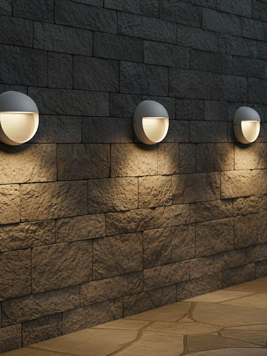 kelvo Stepart Στεγανό Επιτοίχιο Εξωτερικό Φωτιστικό LED 3W 2700K 16x8x16εκ.