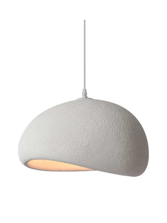 Atman Verstellbar Hängelampe Weiß Boho mit Fassung E27 30x17x120cm.