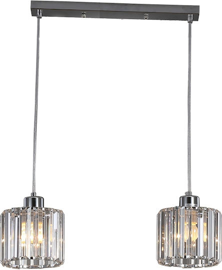 2-bulb Kwarc Pendant Lamp Crystal Lampshade 2-bulb Kwarc Pendant Lamp Crystal Lampshade