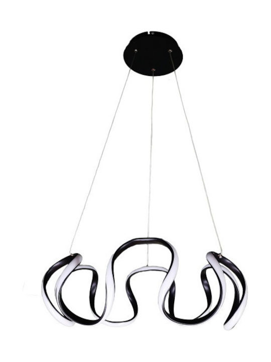 Atman Leggenda Ibiza Ceiling Light Black LED 56x22cm
