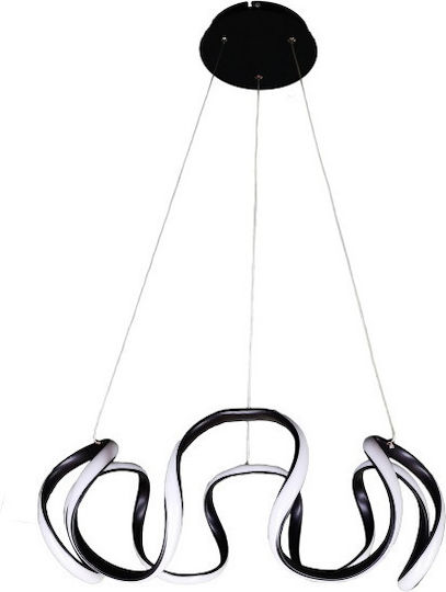 Atman Leggenda Ibiza LED Κρεμαστό Φωτιστικό Μαύρο 56x22εκ.