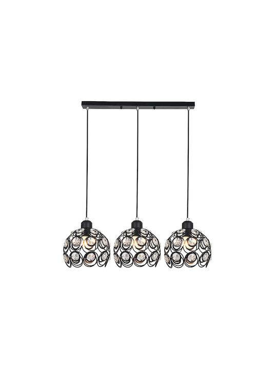 Agora Lighting Reglabil Lustră Florence Calea ferată cu Dulie E27 65x65x90cm.