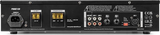 Power Dynamics PRC120 Amplificator PA 120W – Amplificator Mixer cu CD Player Bluetooth MP3 (8 Ohm / 100V) 952.158