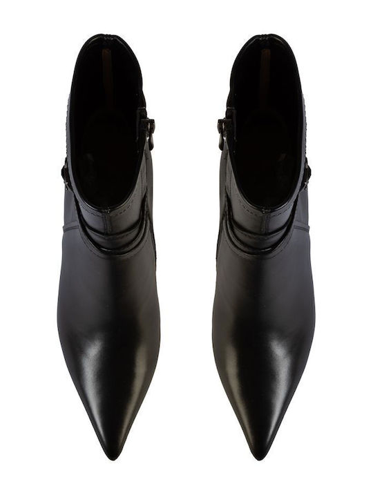 Leather Women's Ankle Boots Black