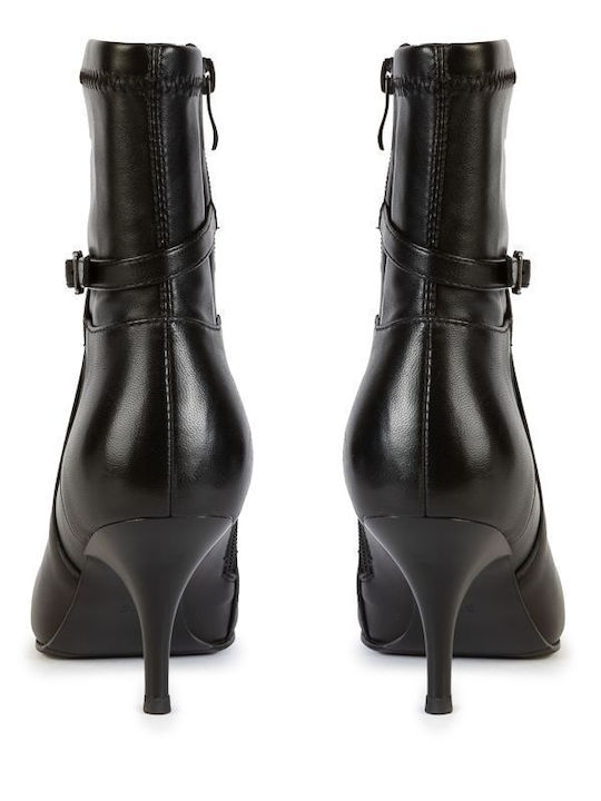 Leather Women's Ankle Boots Black