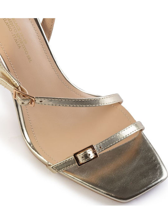 Leather Gold Sandals