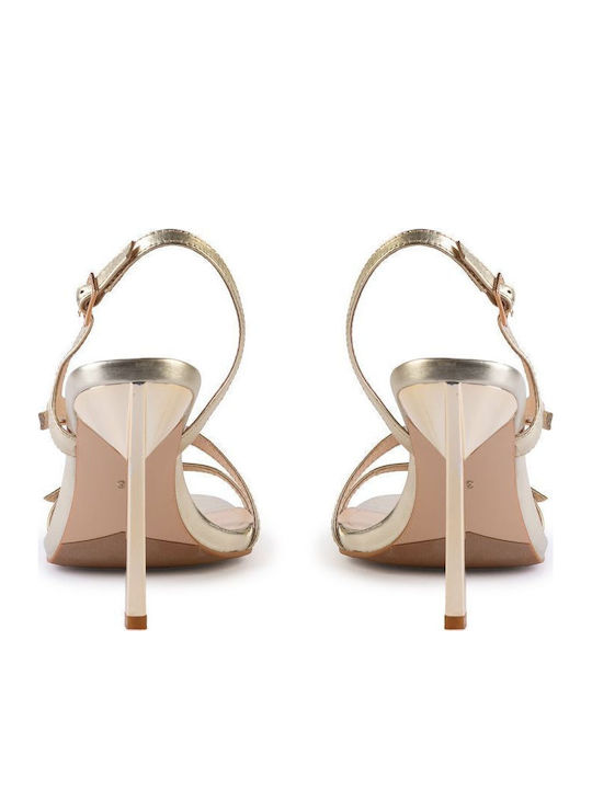 Leather Gold Sandals