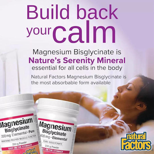 Natural Factors Magnesium Bisglycinate 200mg 240gr