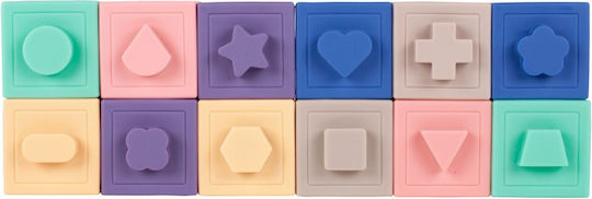 MalPlay Educational Building Blocks for 6+ Months 12 Pieces