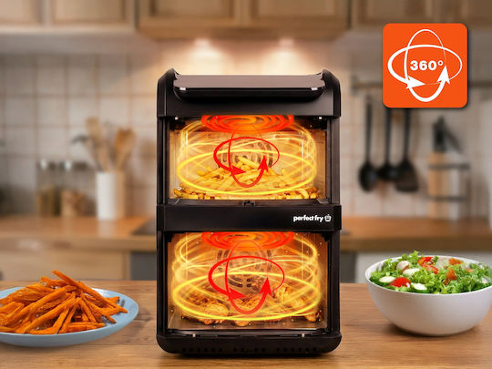 Eldom Air Fryer με Διπλό Αποσπώμενο Κάδο 10lt Μαύρο FR300