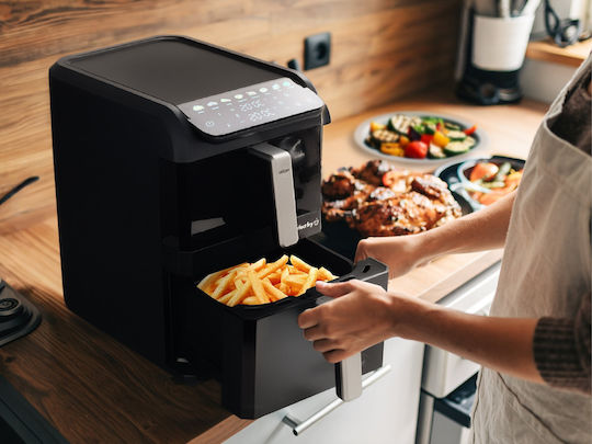 Eldom Air Fryer με Διπλό Αποσπώμενο Κάδο 10lt Μαύρο FR300