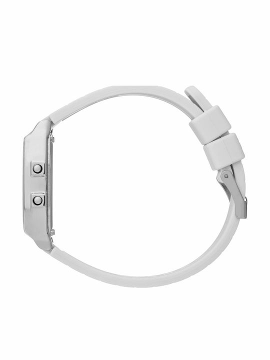 Ice Digital Damenuhr 32mm Batterie mit Grau Gummiarmband