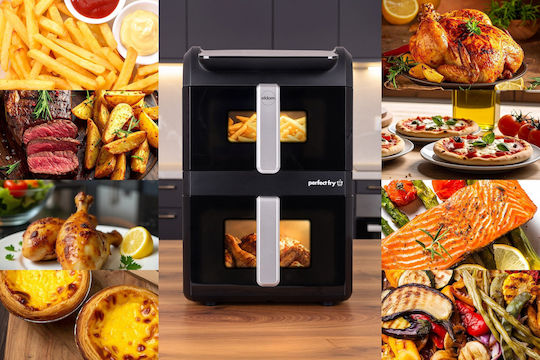 Eldom Air Fryer με Διπλό Αποσπώμενο Κάδο 10lt Μαύρο FR300