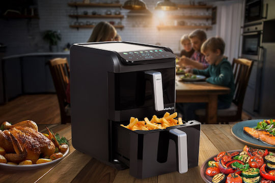 Eldom Air Fryer με Διπλό Αποσπώμενο Κάδο 10lt Μαύρο FR300