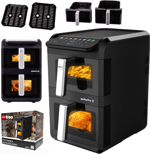 Eldom Air Fryer με Διπλό Αποσπώμενο Κάδο 10lt Μαύρο FR300