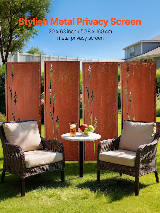Vevor Διακοσμητικό Παραβάν Μεταλλικό 50x160cm