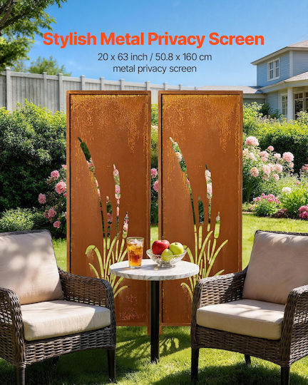 Vevor Διακοσμητικό Παραβάν Μεταλλικό 50x160cm