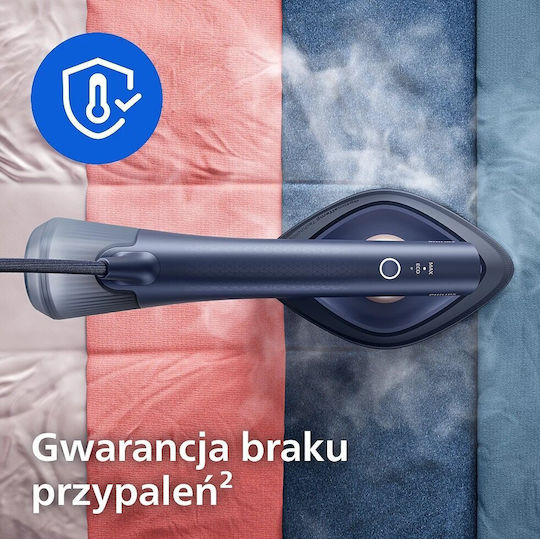 Philips Oneturn Gc215/20 Bekleidungsdampfer Hand 1800W mit Wassertankkapazität 300ml Blau