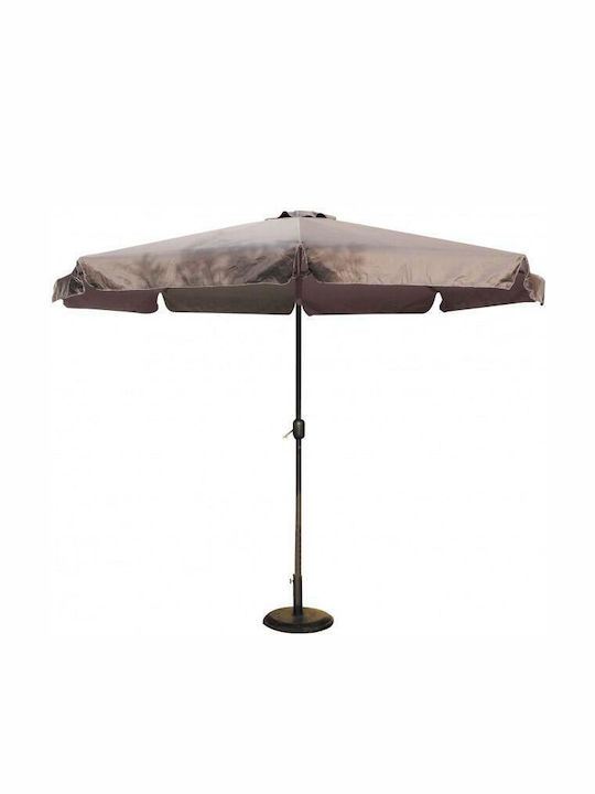 Umbrelă Rotundă Din Aluminiu Bej Φ2.7m
