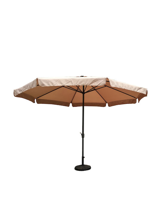 Umbrelă Rotundă Din Aluminiu Bej Φ2.7m